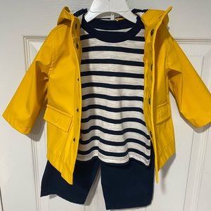 Little Me Toddler Rain Jacket three piece set